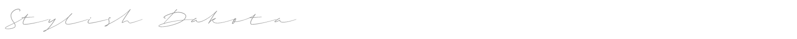 Stylish Dakota font preview